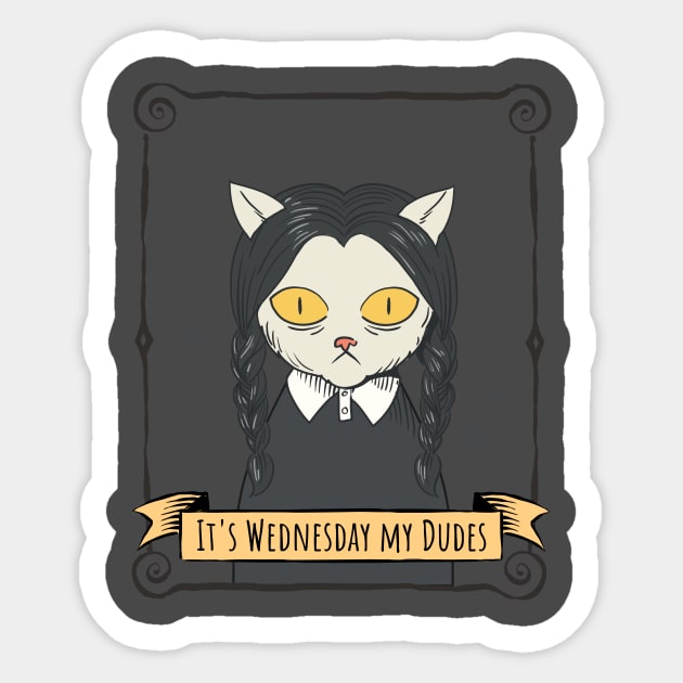 Wednesday My Dudes Sticker by Migzy